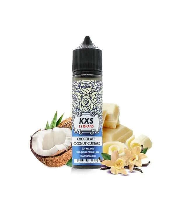 KXS LIQUID Chocolate Coconut Custard 50ml pas cher et livraison gratuite