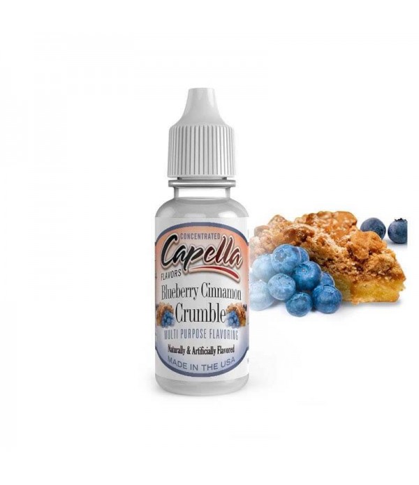 CAPELLA Arôme Concentré Blueberry Cinnamon Crumble 10ml pas cher et livraison gratuite
