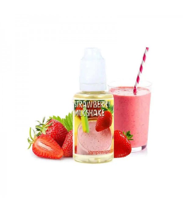 VAMPIRE VAPE Arôme Concentré Strawberry Milkshake 30ml pas cher et livraison gratuite